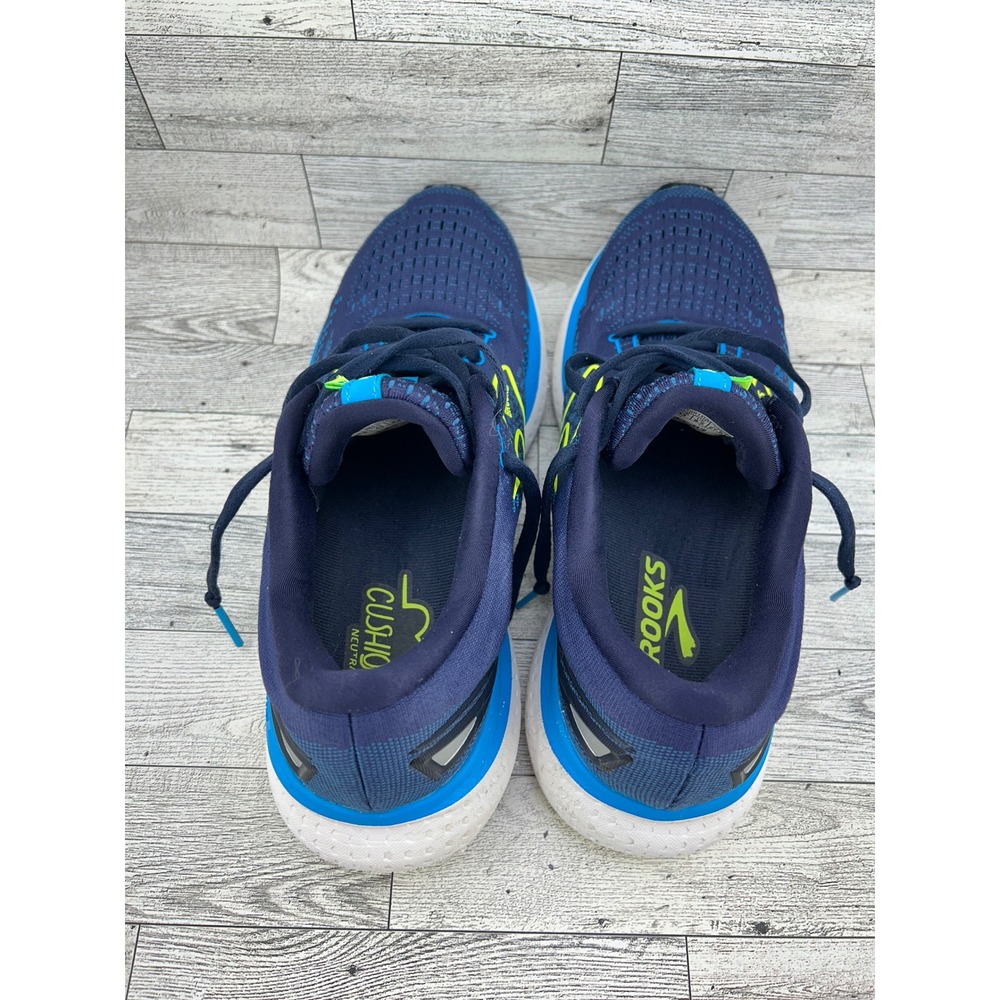 Brooks Glycerin 19 Men Running Shoes Navy Blue Lime 1103561D443 Size 9.5D - Picture 11 of 16